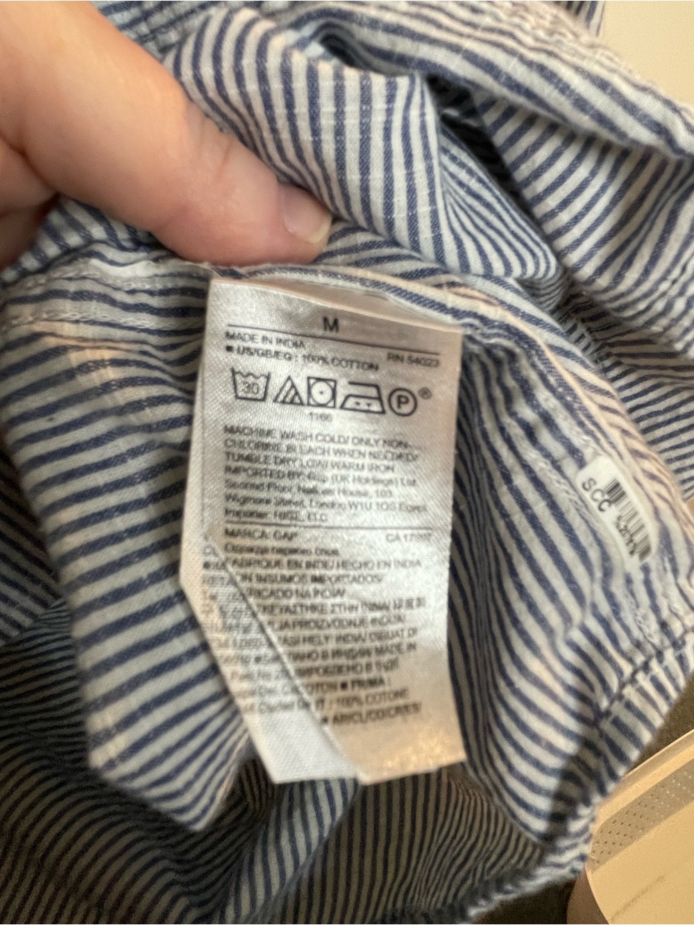 Gap 100% cotton popover shirt M - Picture 4 of 5